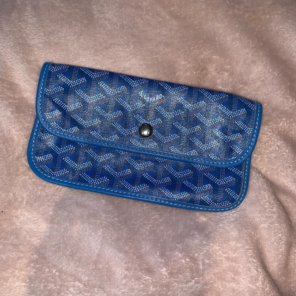Goyard blue clutch (authentic)